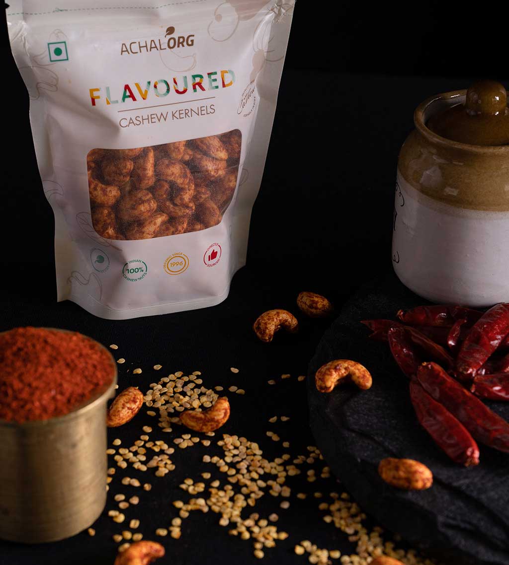 Red Chilli Flavour Dry Roasted Cashews